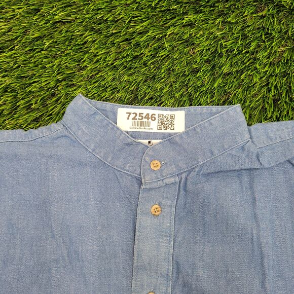 Vintage 80s Button Shirt Medium 23x28 Baggy USA - Picture 10 of 11